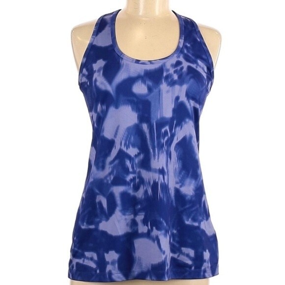 Lukka watercolor blue racer back active workout tank size medium - Picture 2 of 6